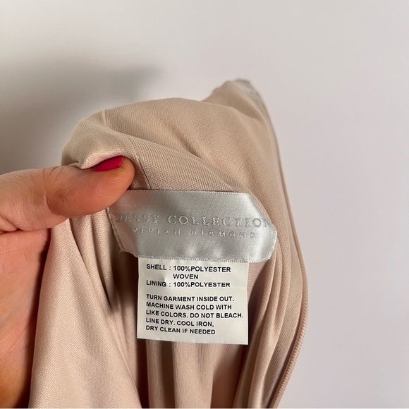 Dessy Collection- OFF-THE-SHOULDER CRISS CROSS BACK TRUMPET GOWN - Picture 10 of 15